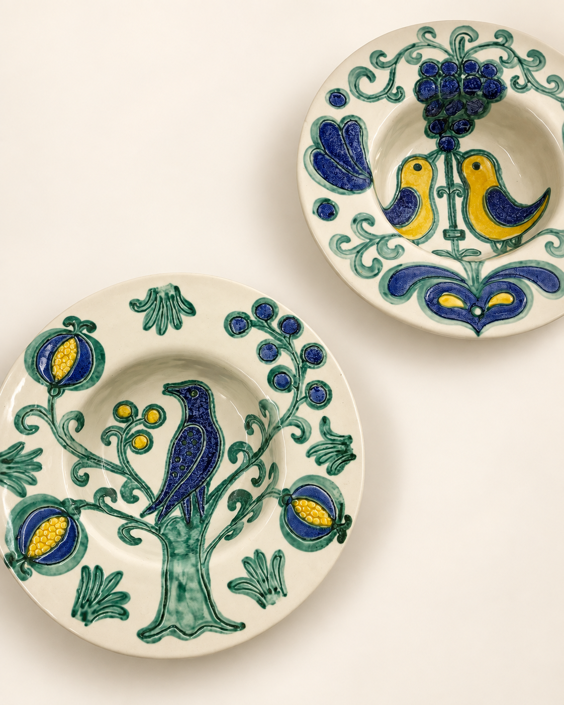 Italian South Tyrolian Ceramic Wall Plate