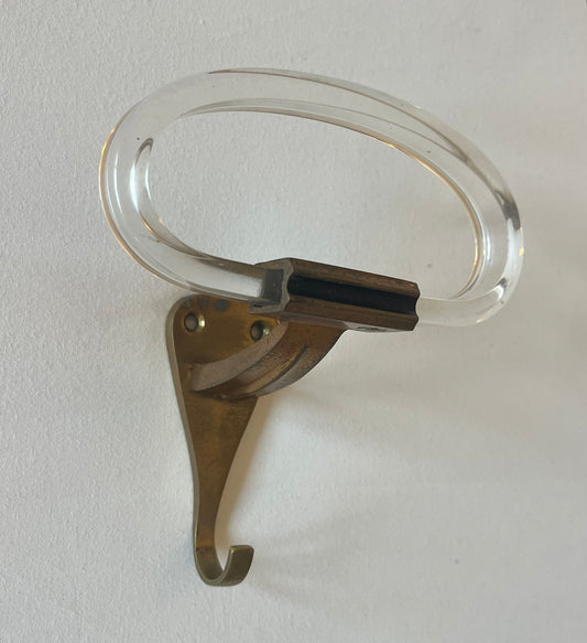 Italian Brass Coat Hook - One Available