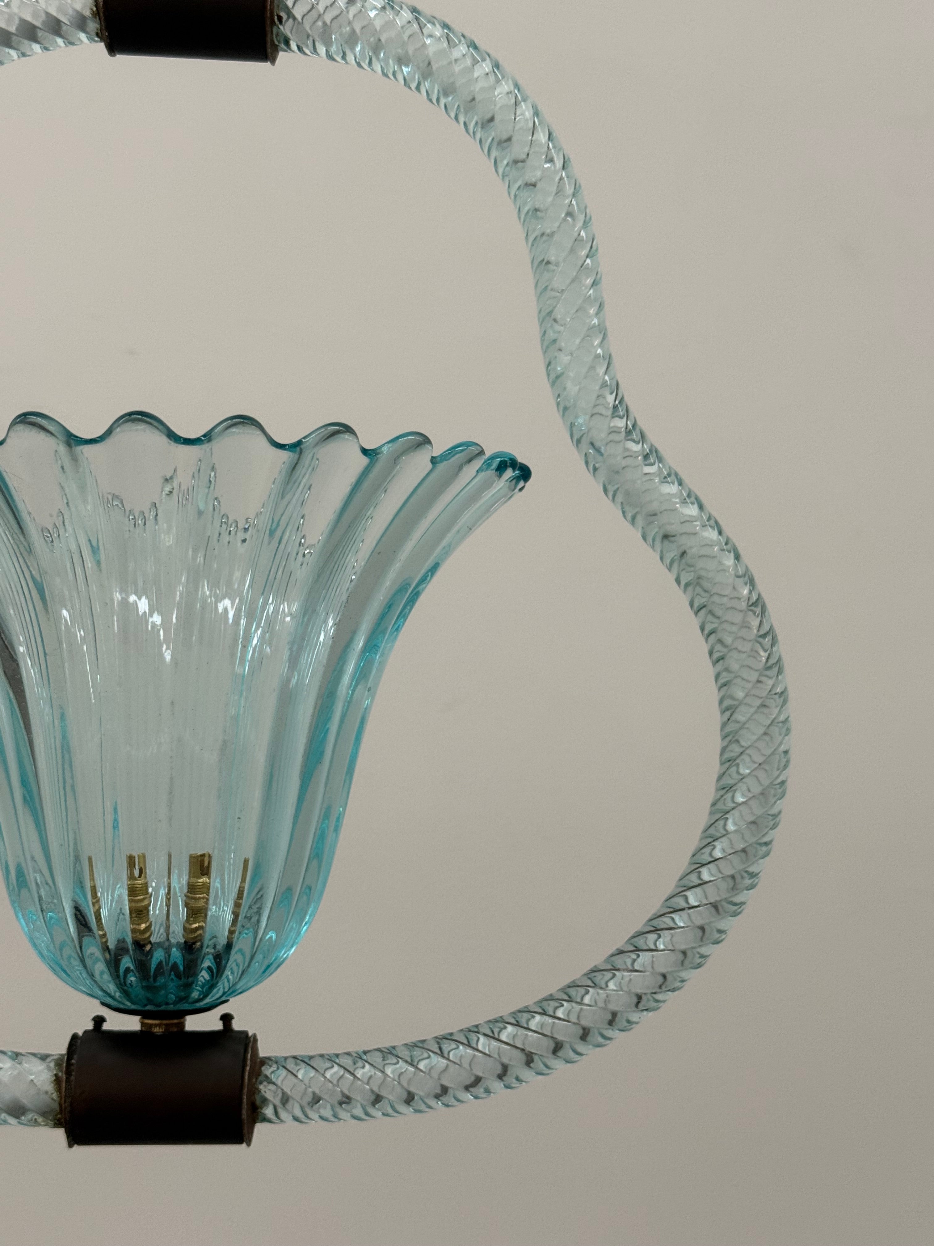 1930’s Barovier & Toso Murano Glass Pendant