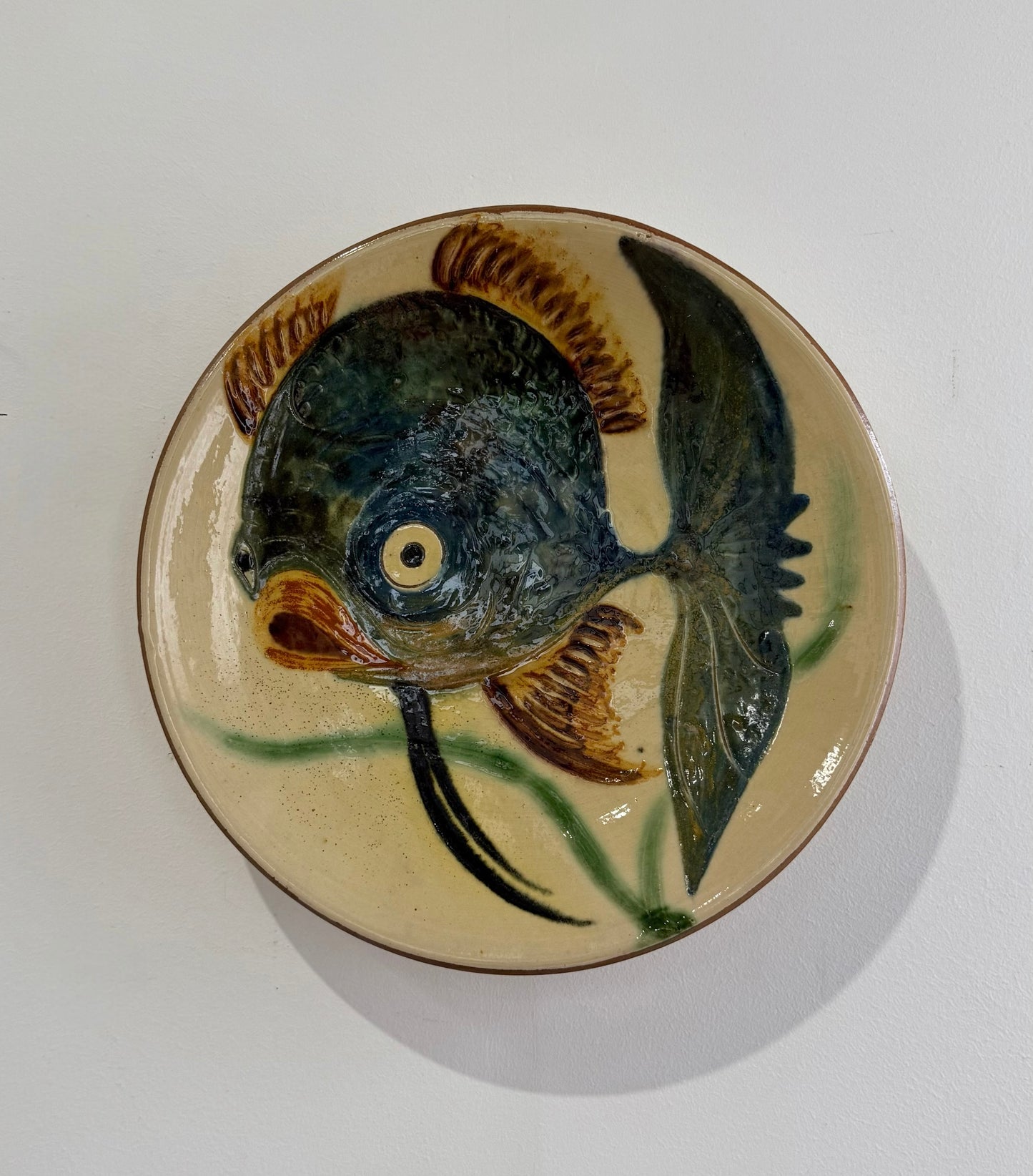 Spanish Ceramic Wall Plate by Puigdemont