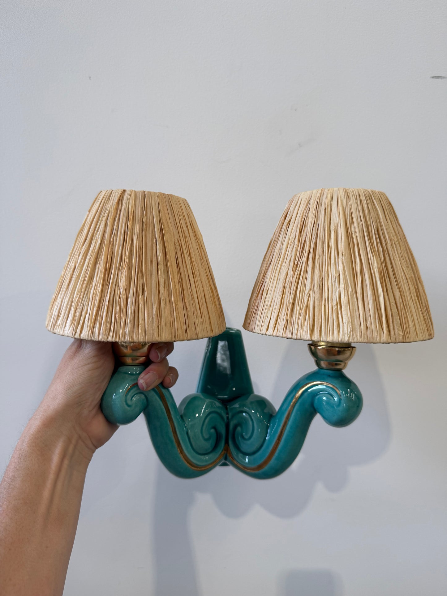 1950’s French Ceramic Wall Light