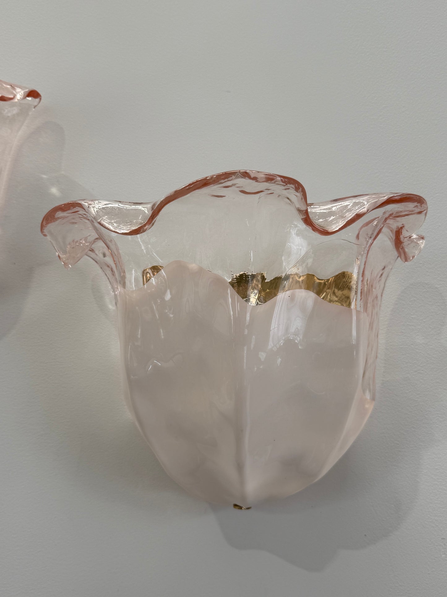 Pair of La Murrina Glass Wall Lights