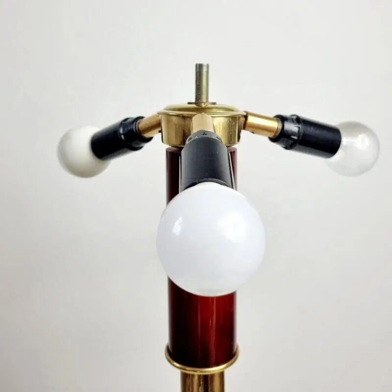 PRE-ORDER: 1970s Italian Brass and Lucite Table Lamp by Giovanni Banci