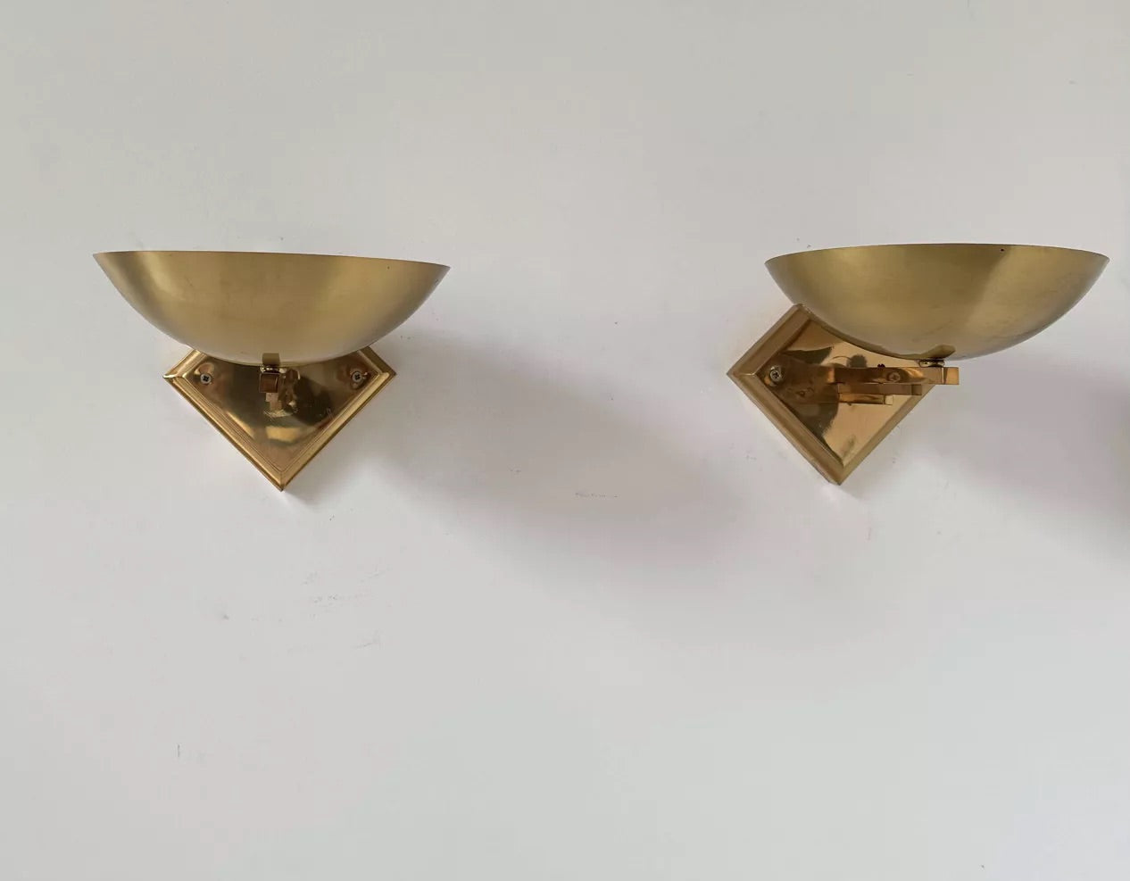 PRE-ORDER Pair of 1970’s French Brass Wall Lights