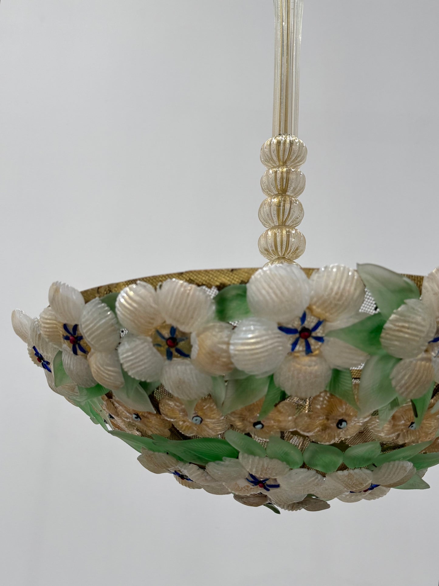 Floral Pendant Light by Barovier & Toso, 1950’s