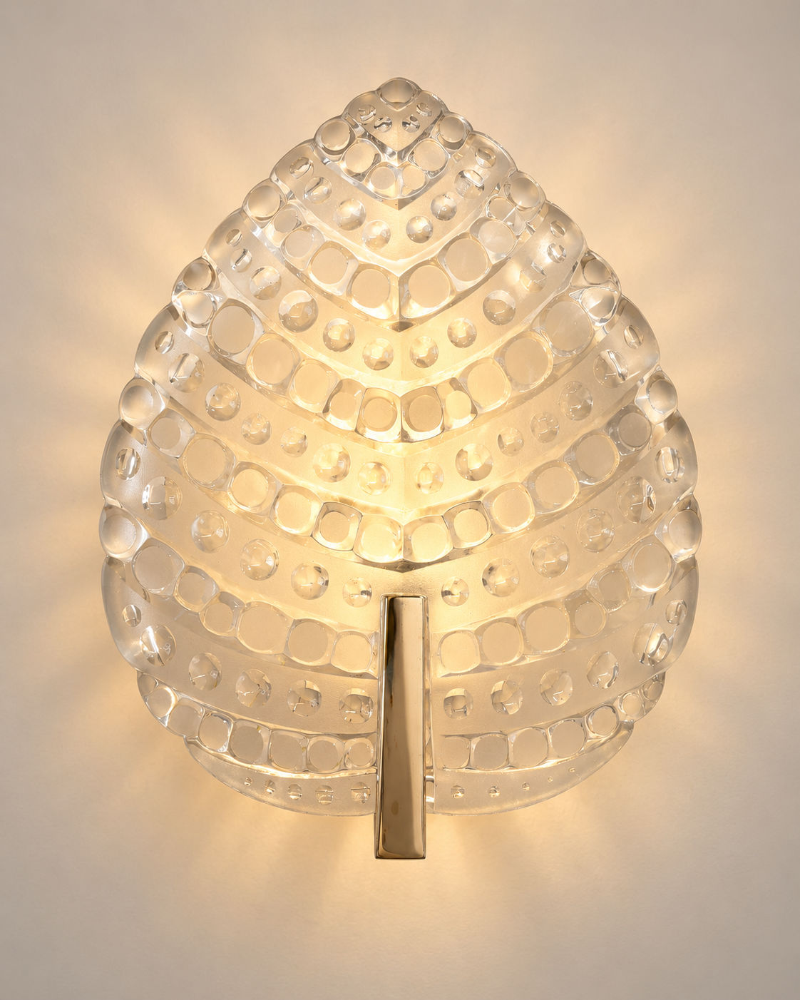 Pair of Vintage Leaf Wall Lights by Kaiser Leuchten, Circa 1960's