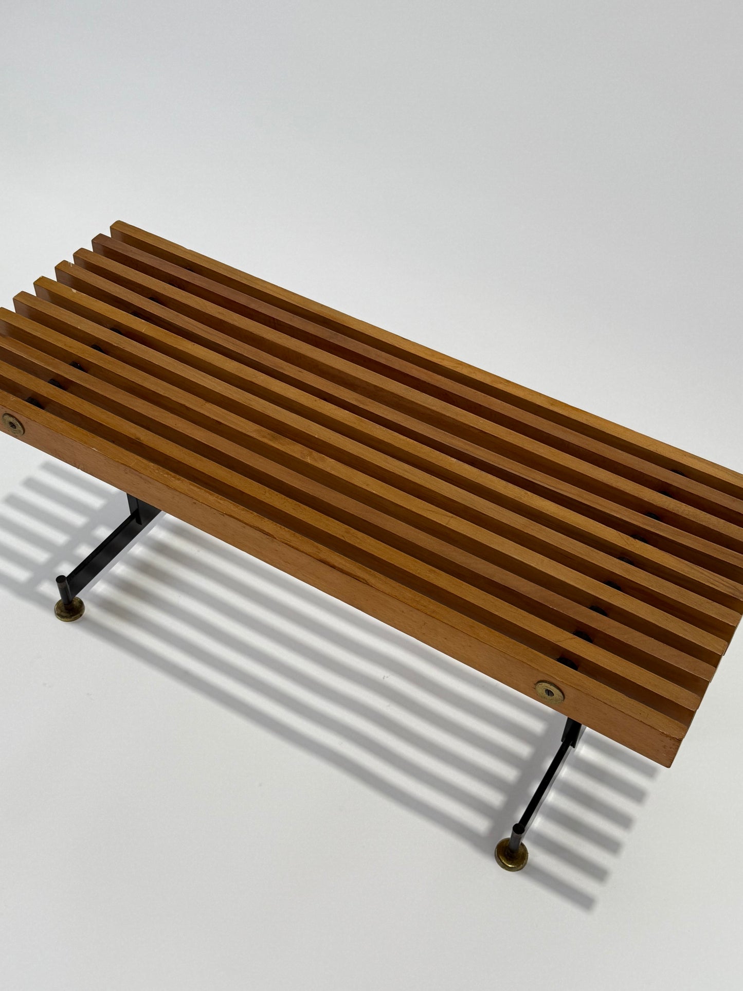 Vintage Italian Teak Bench