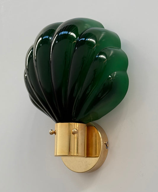Italian Glass Shell Wall Lights - 8 Available