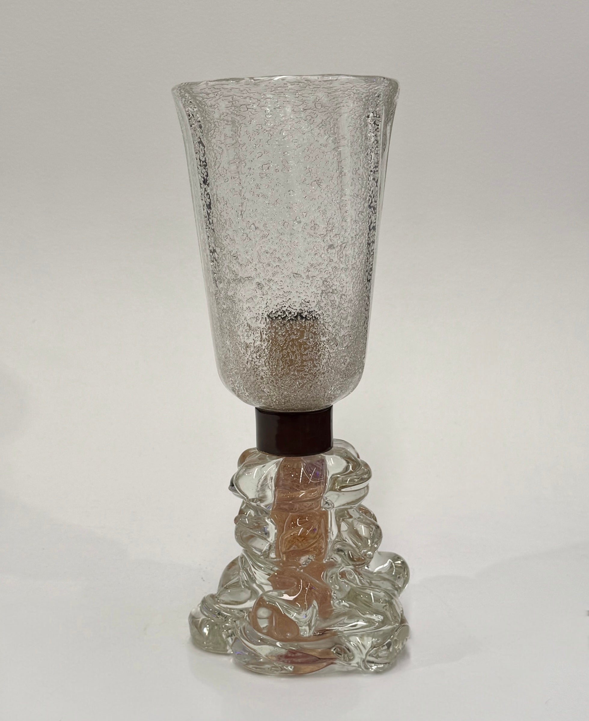 Vintage Italian Murano Glass Table Lamp - Two Available
