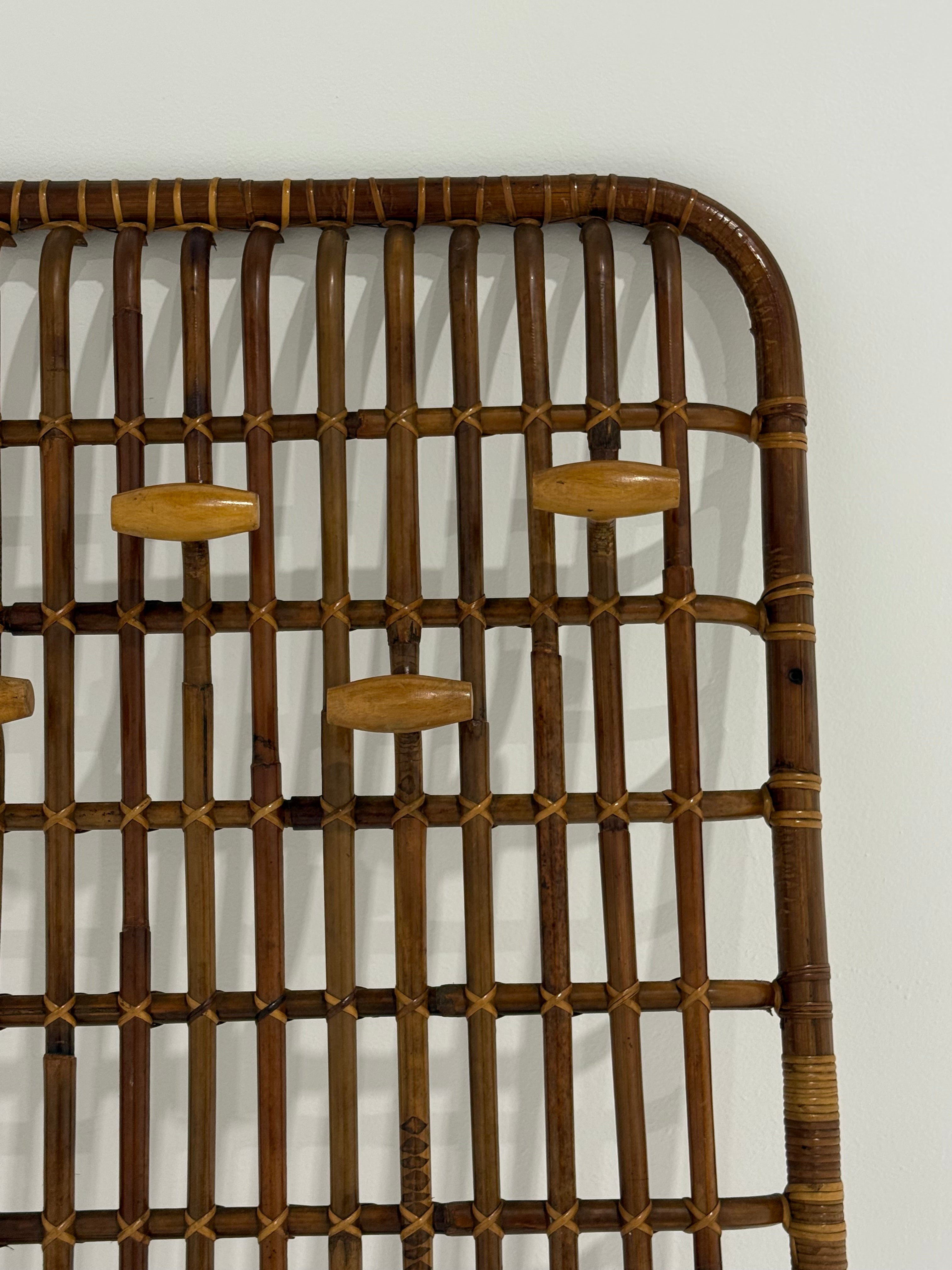 Italian Bamboo Coat Rack by Bonacina