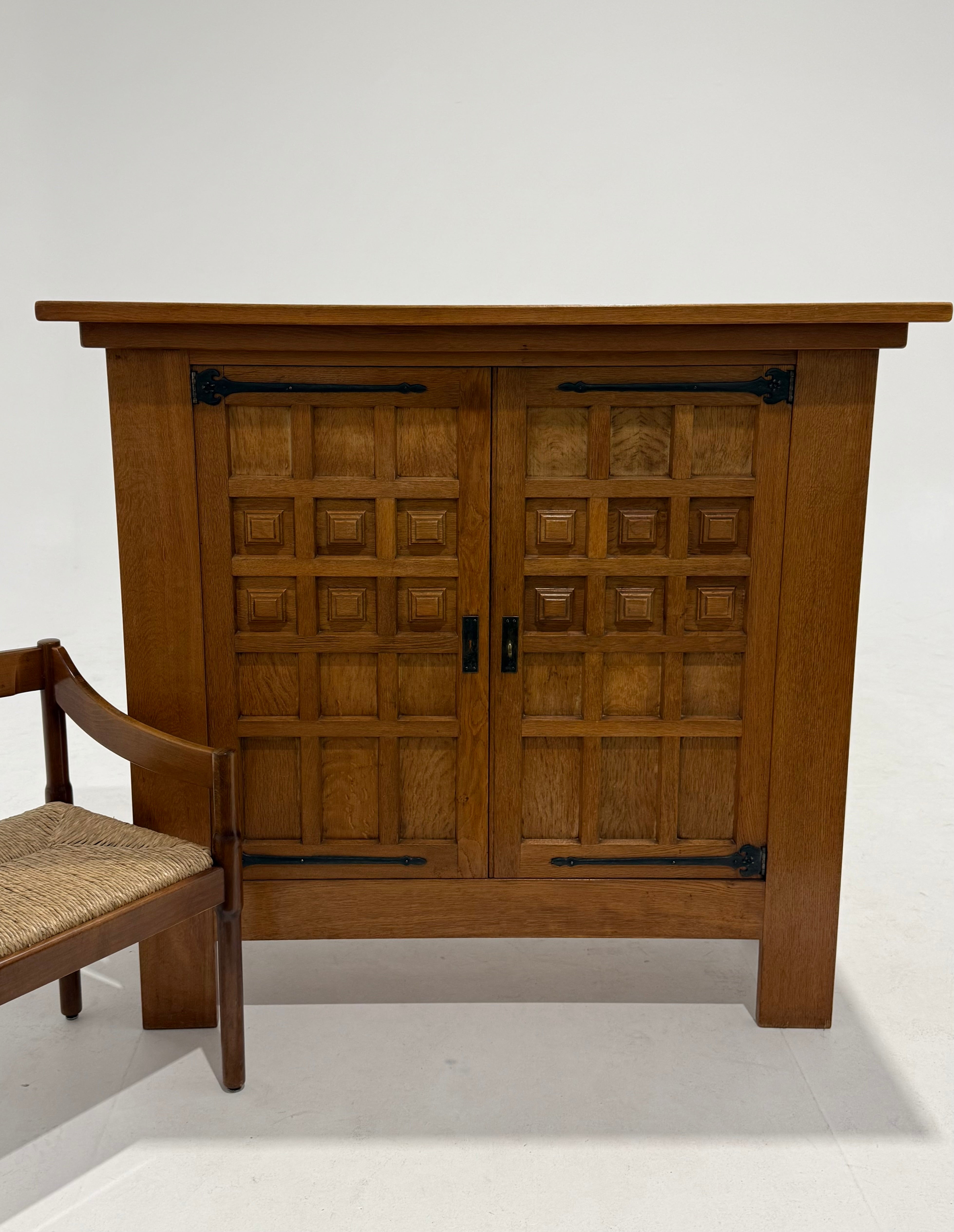 Vintage French Oak Cabinet
