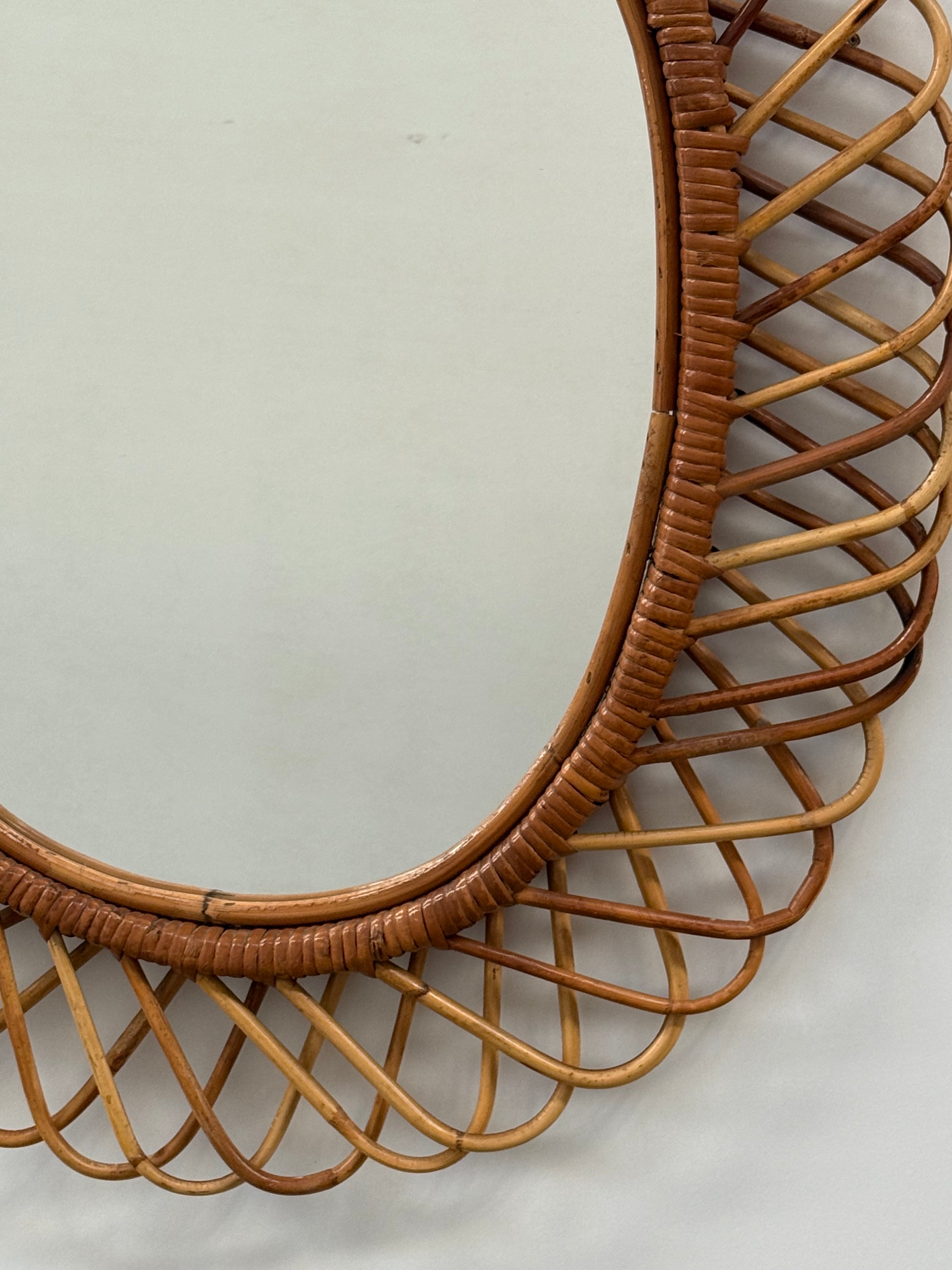 Vintage Italian Mirror by Bonacina