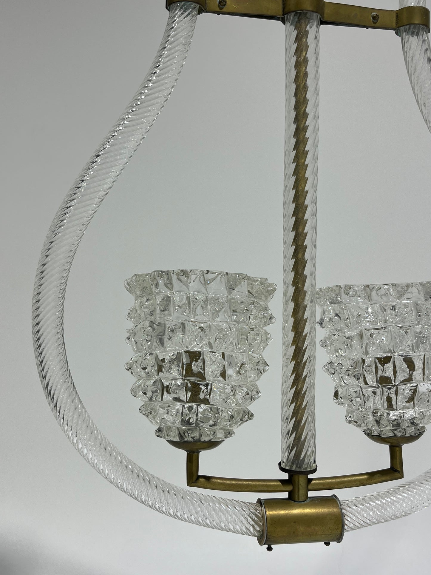 1940’s Murano Double Rostrato Pendant by Barovier