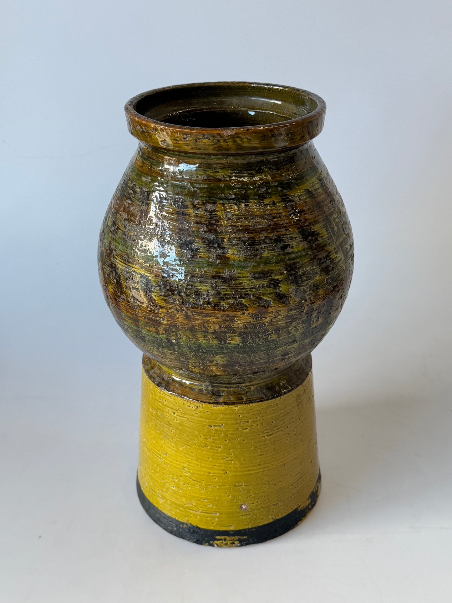 Large Vintage Italian Ceramic Vase by Bitossi