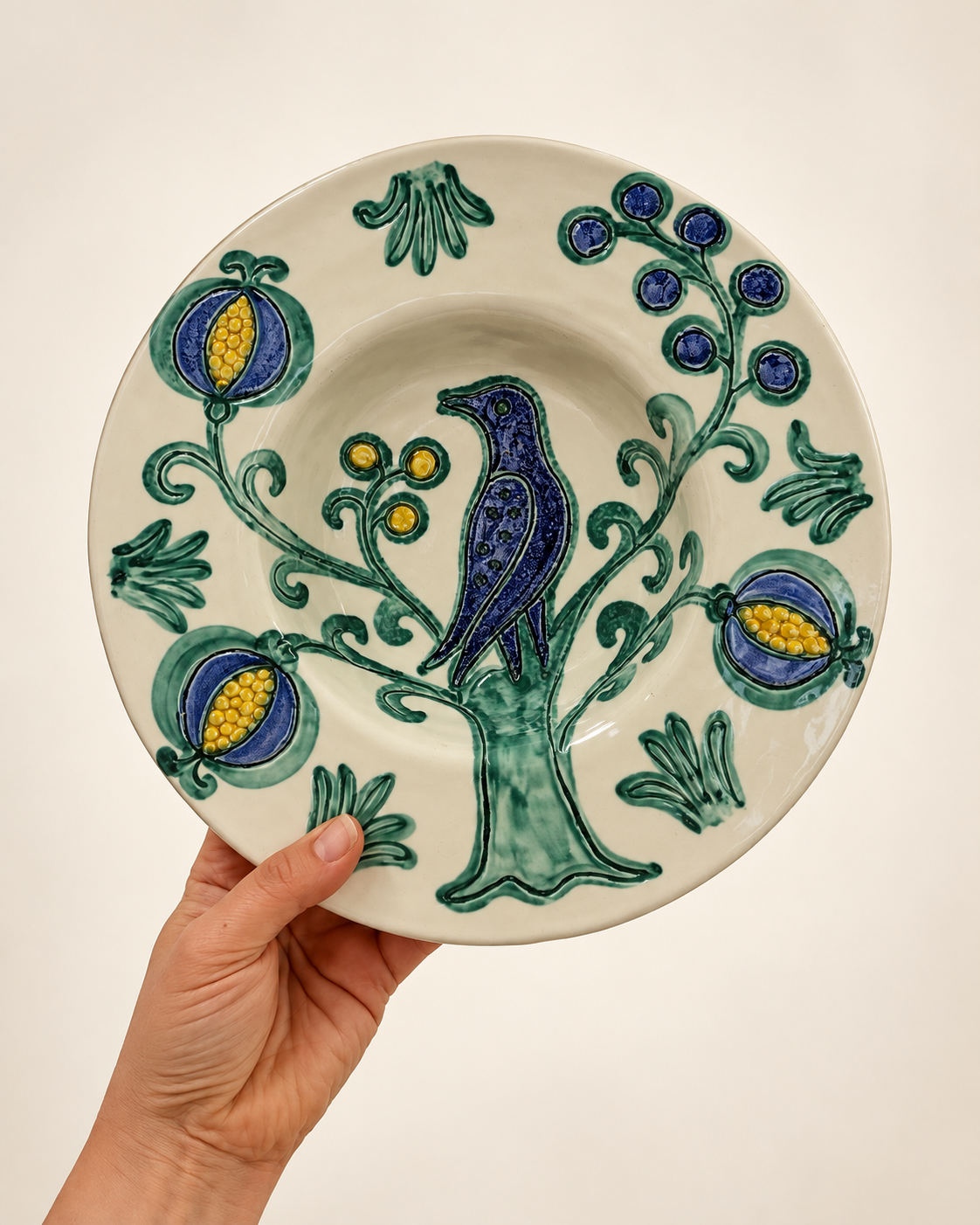 Italian South Tyrolian Ceramic Wall Plate