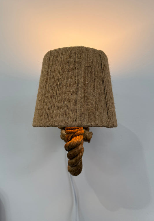 French Rope Wall Light by Audoux Minet
