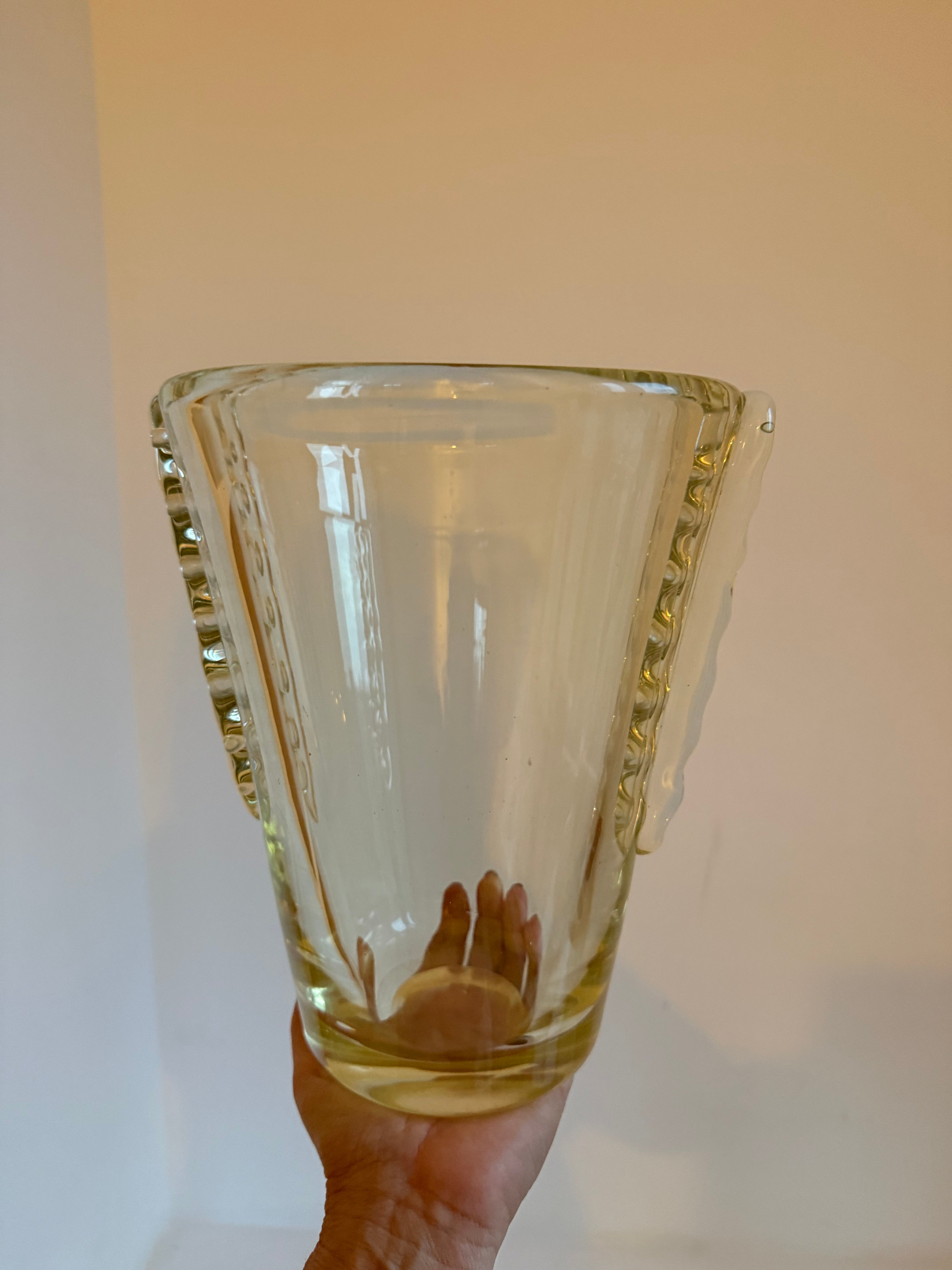PRE-ORDER: Vintage French Glass Vase by Charles Schneider