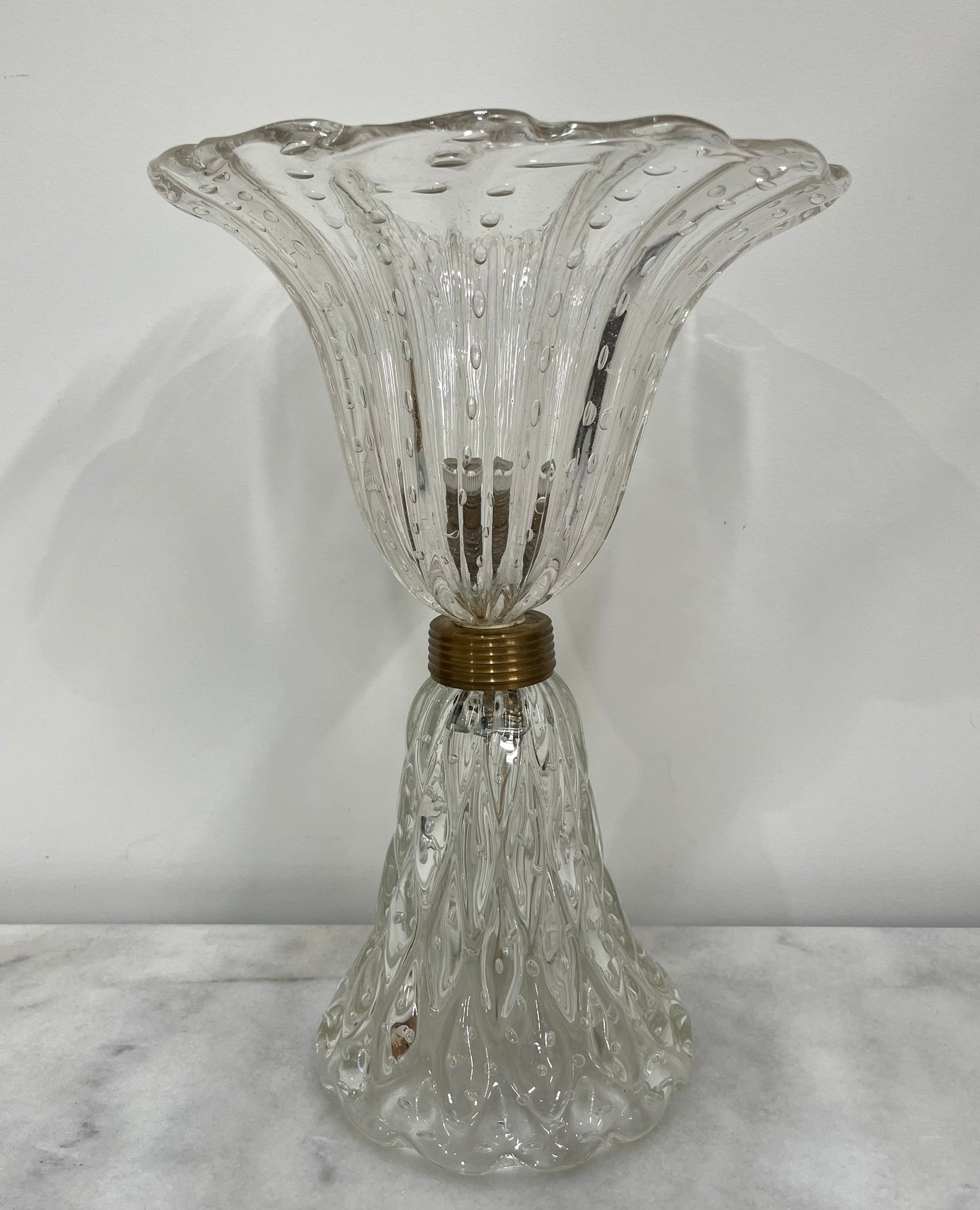 Large Murano Glass Table Lamp by Barovier