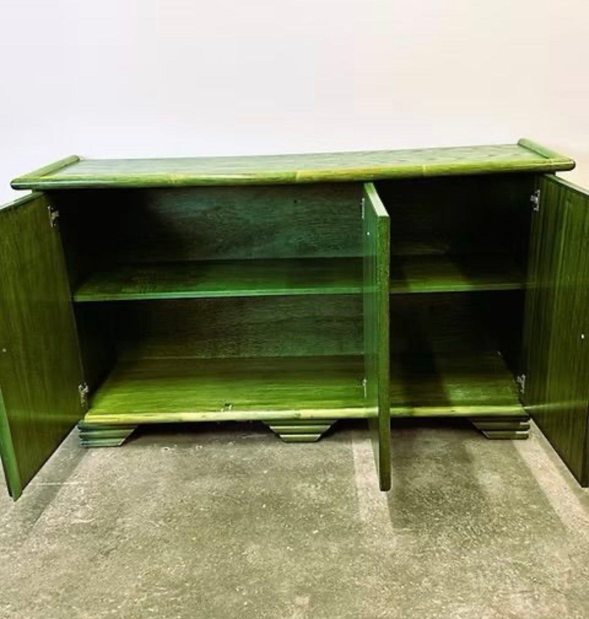 PRE ORDER: Vintage French Bamboo Sideboard by Maugrion
