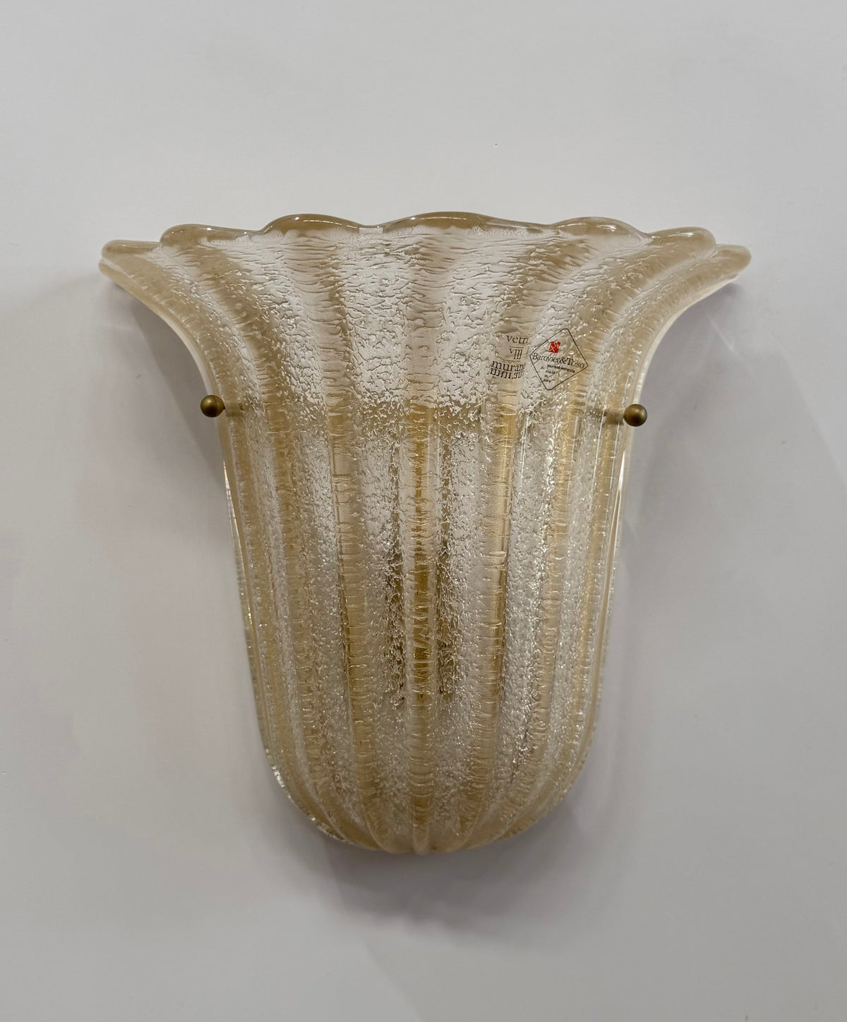 Vintage Murano Wall Light by Barovier & Toso - Four Available