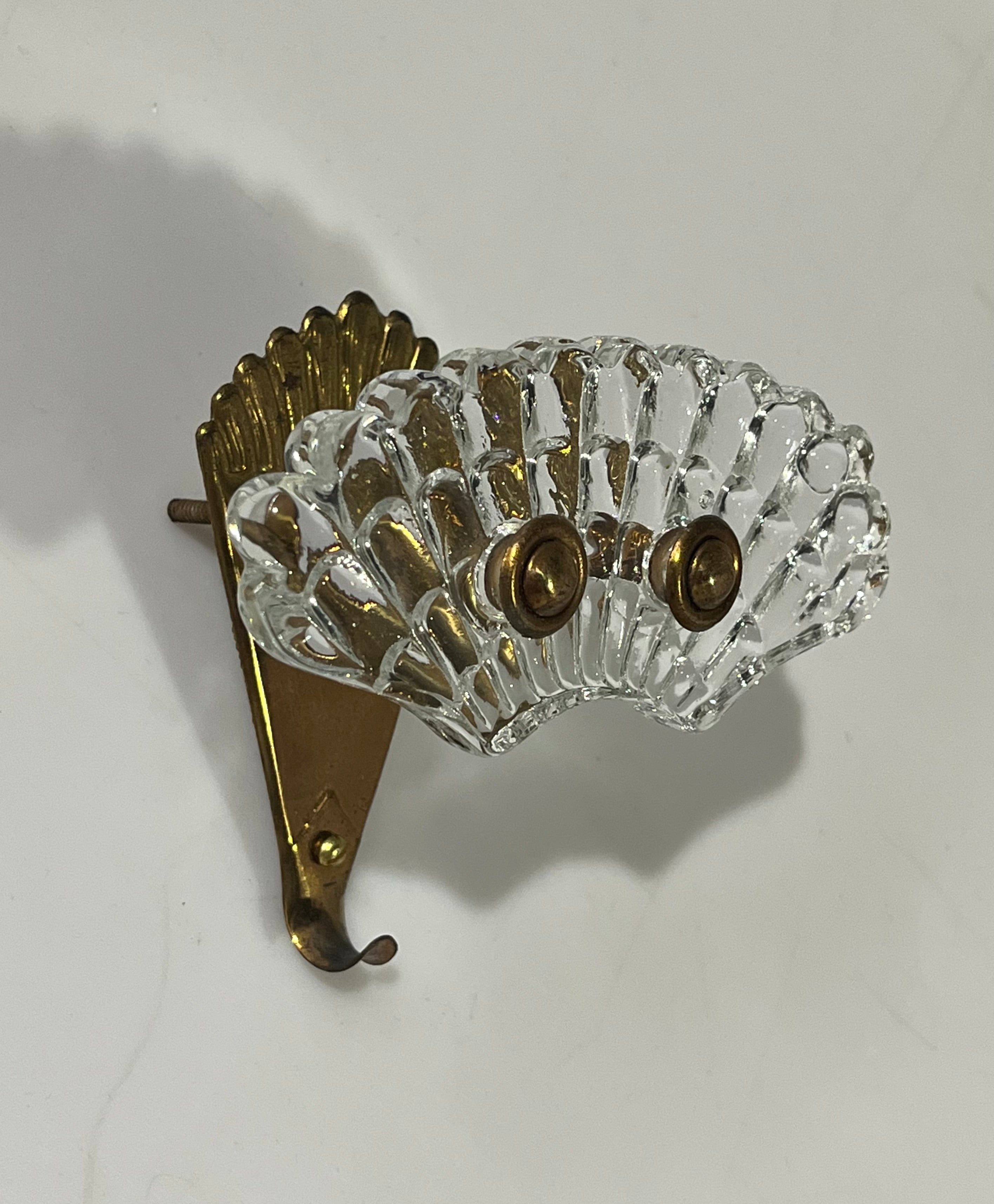 Italian Glass Coat Hook - Three Available