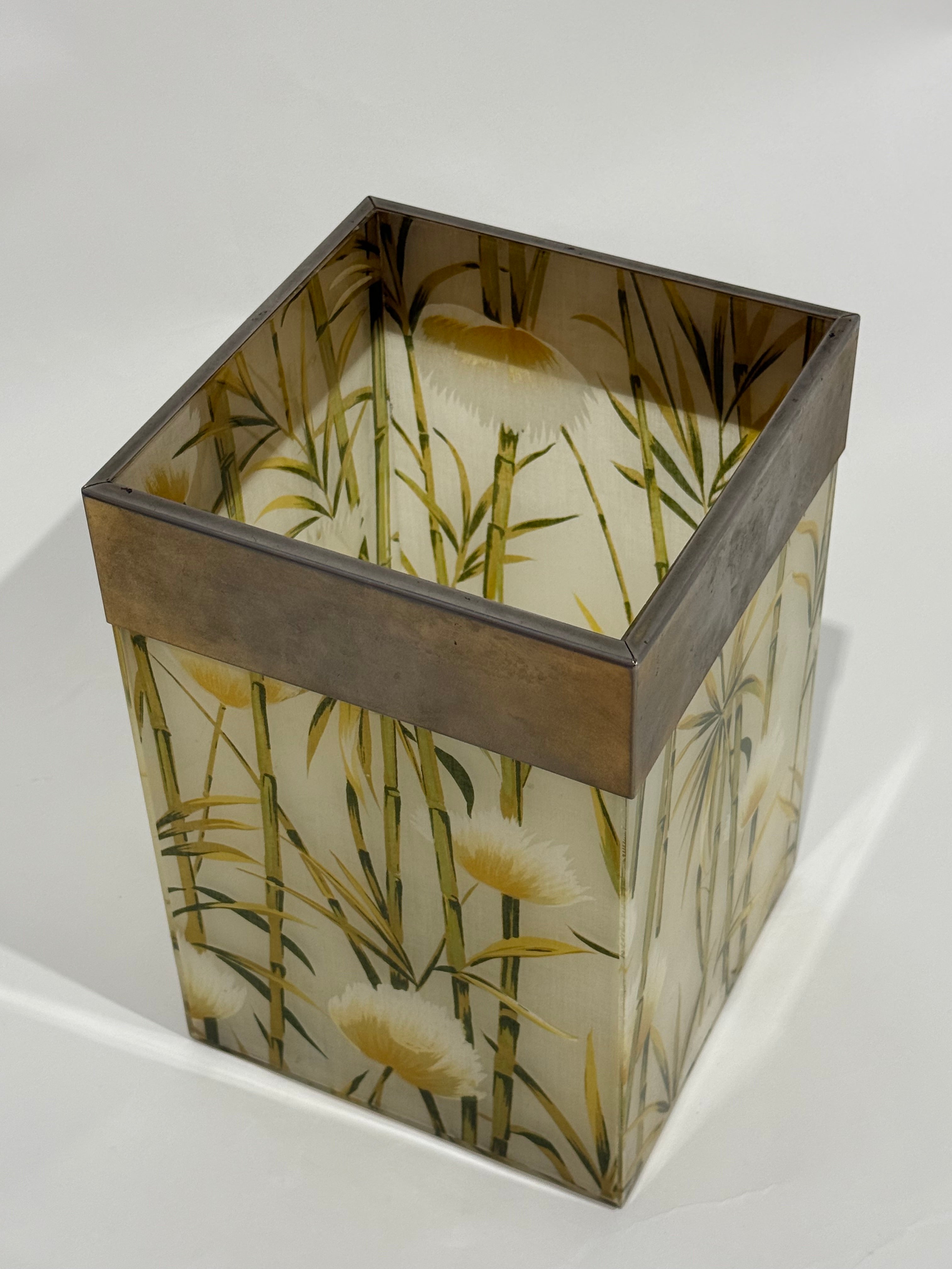 Vintage Italian Perspex Basket