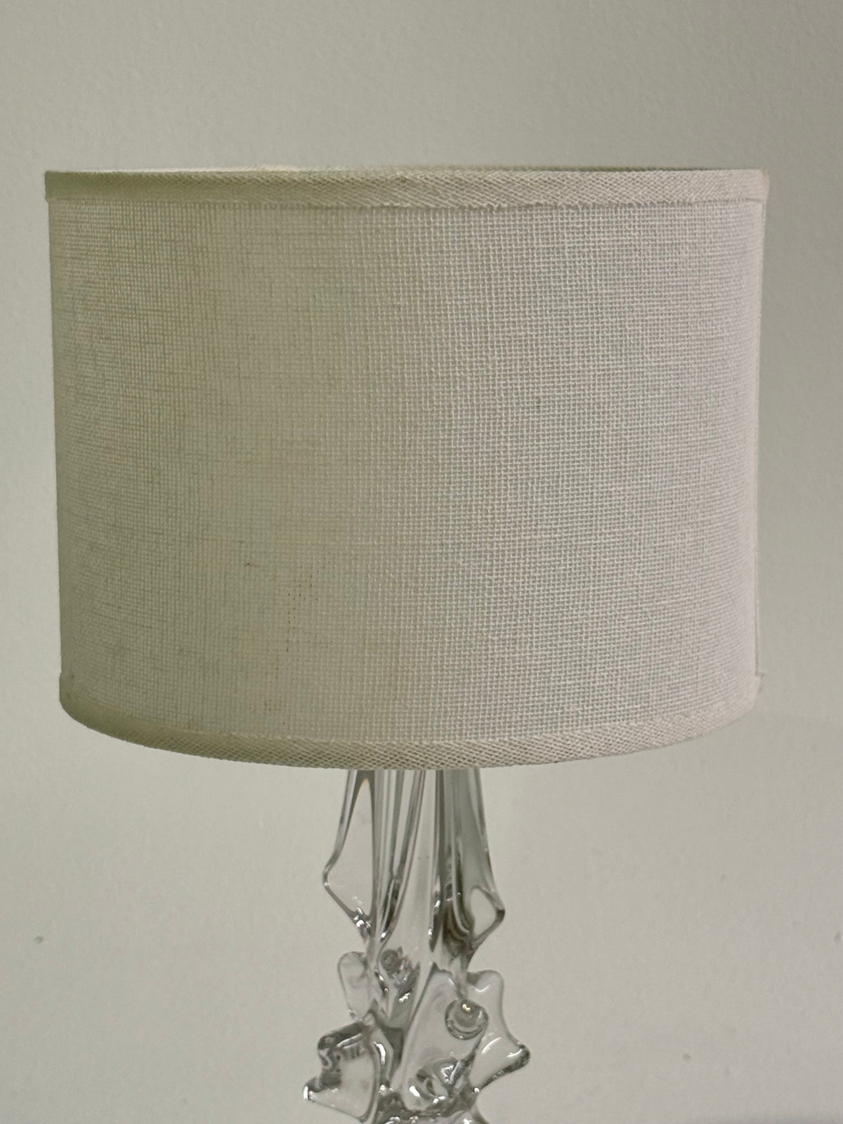 1960s French Crystal Lamp by Charles Schneider