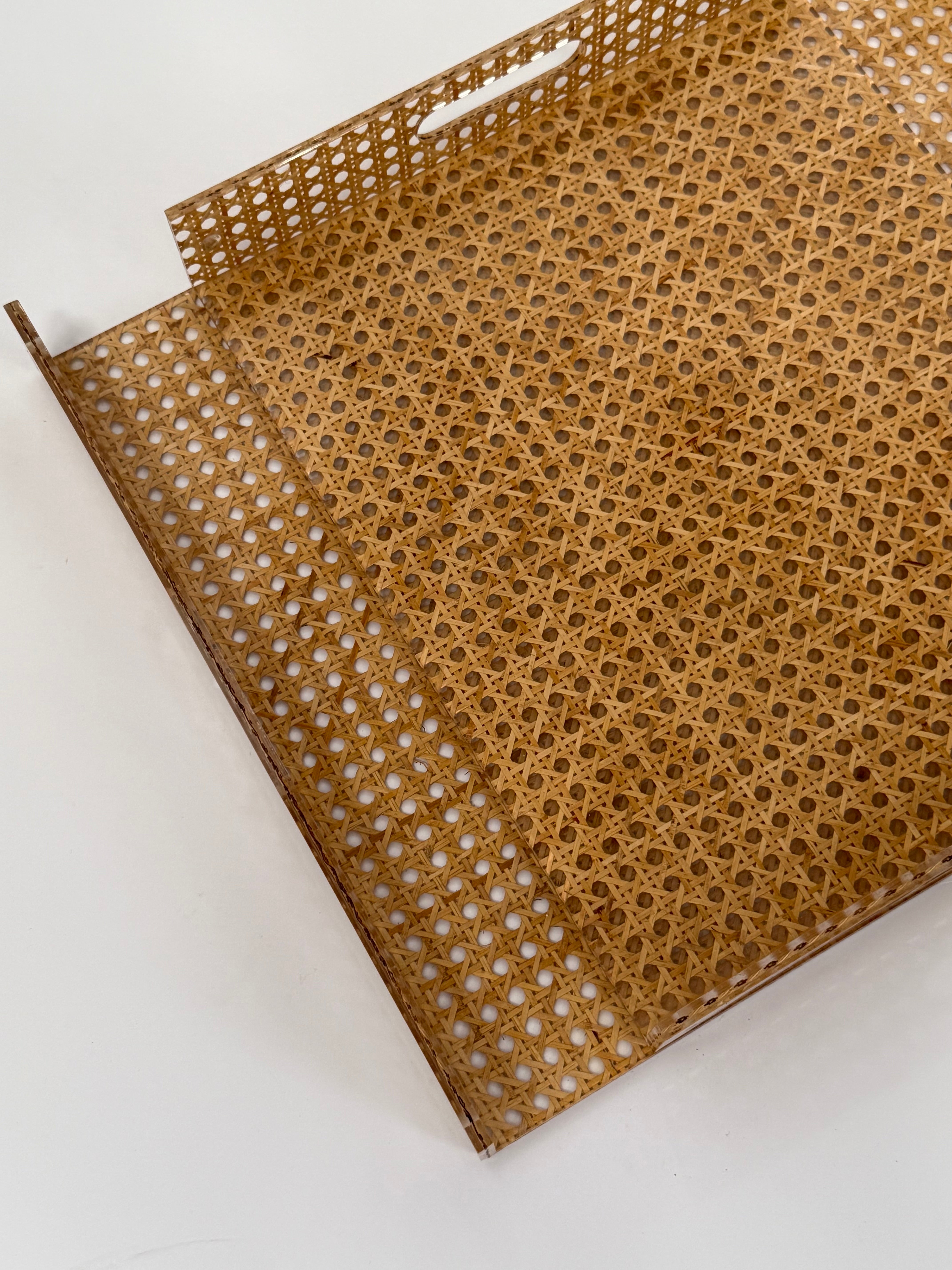 Italian Perspex Set of Trays