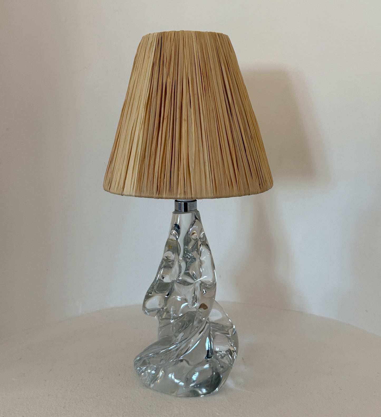 1960s French Crystal Lamp