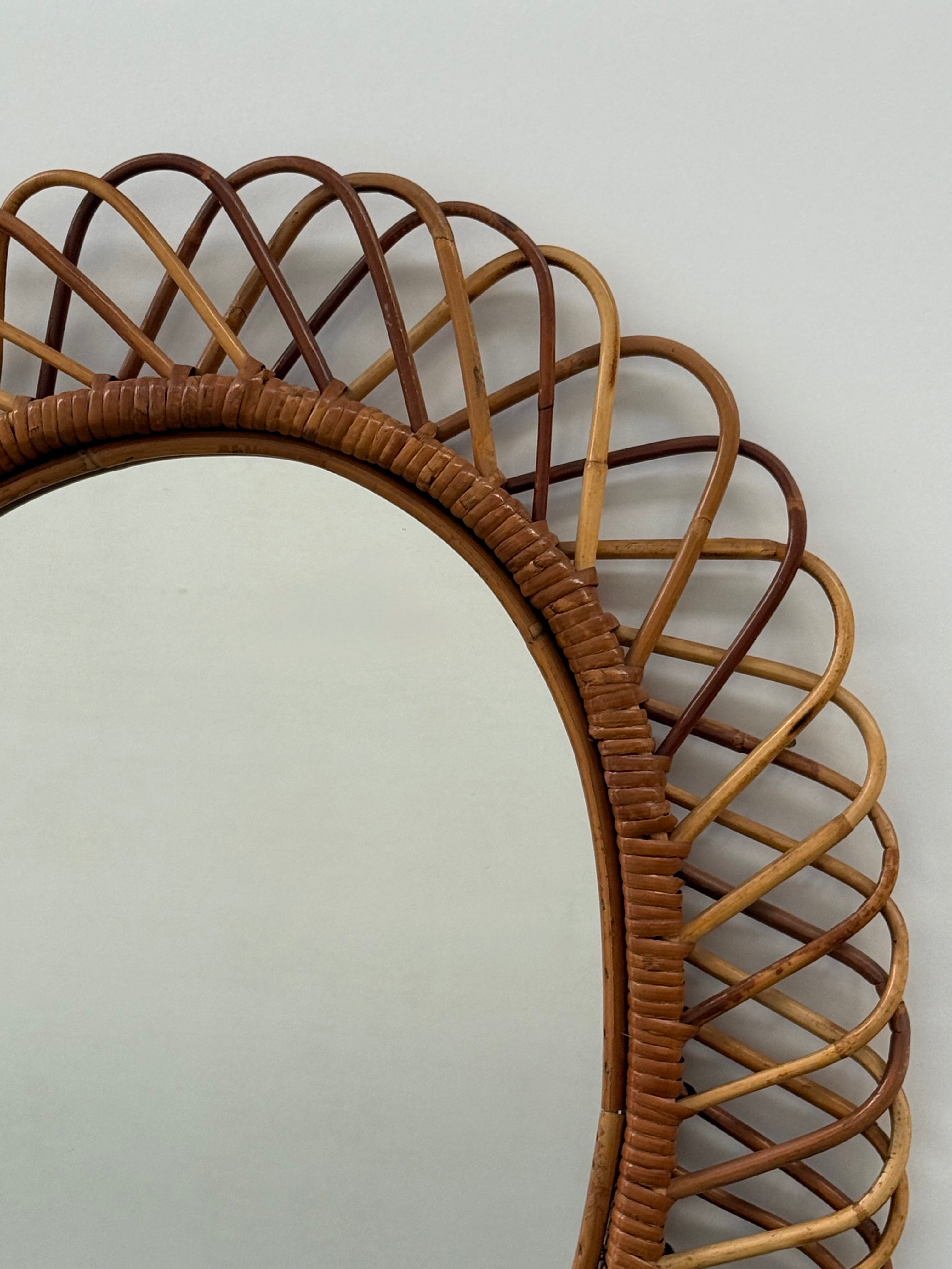 Vintage Italian Mirror by Bonacina