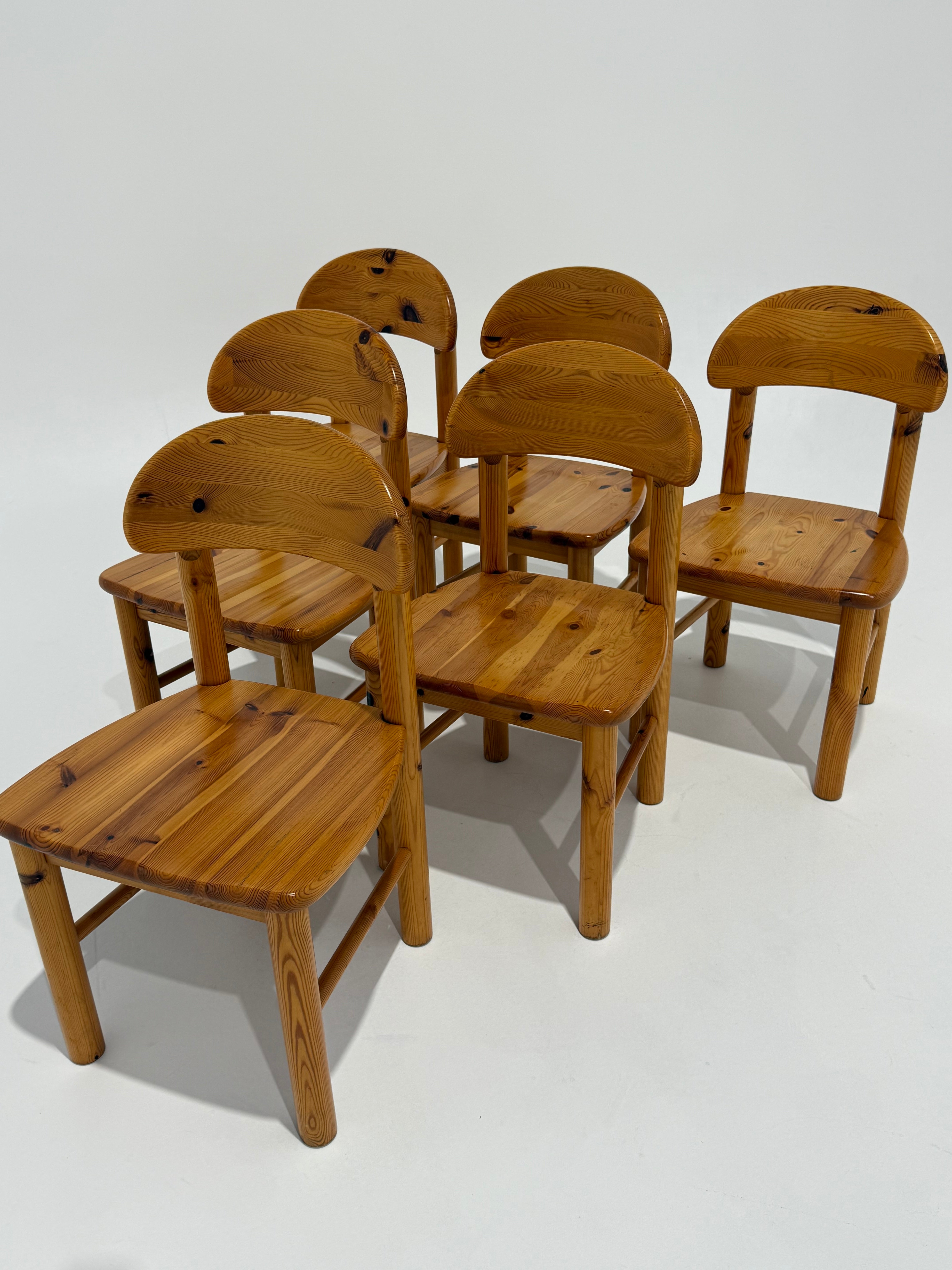 Pine Dining Chair by Rainer Daumiller - 6 Available