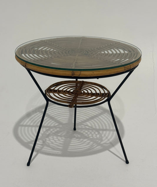 1960’s Italian Bamboo Side Table