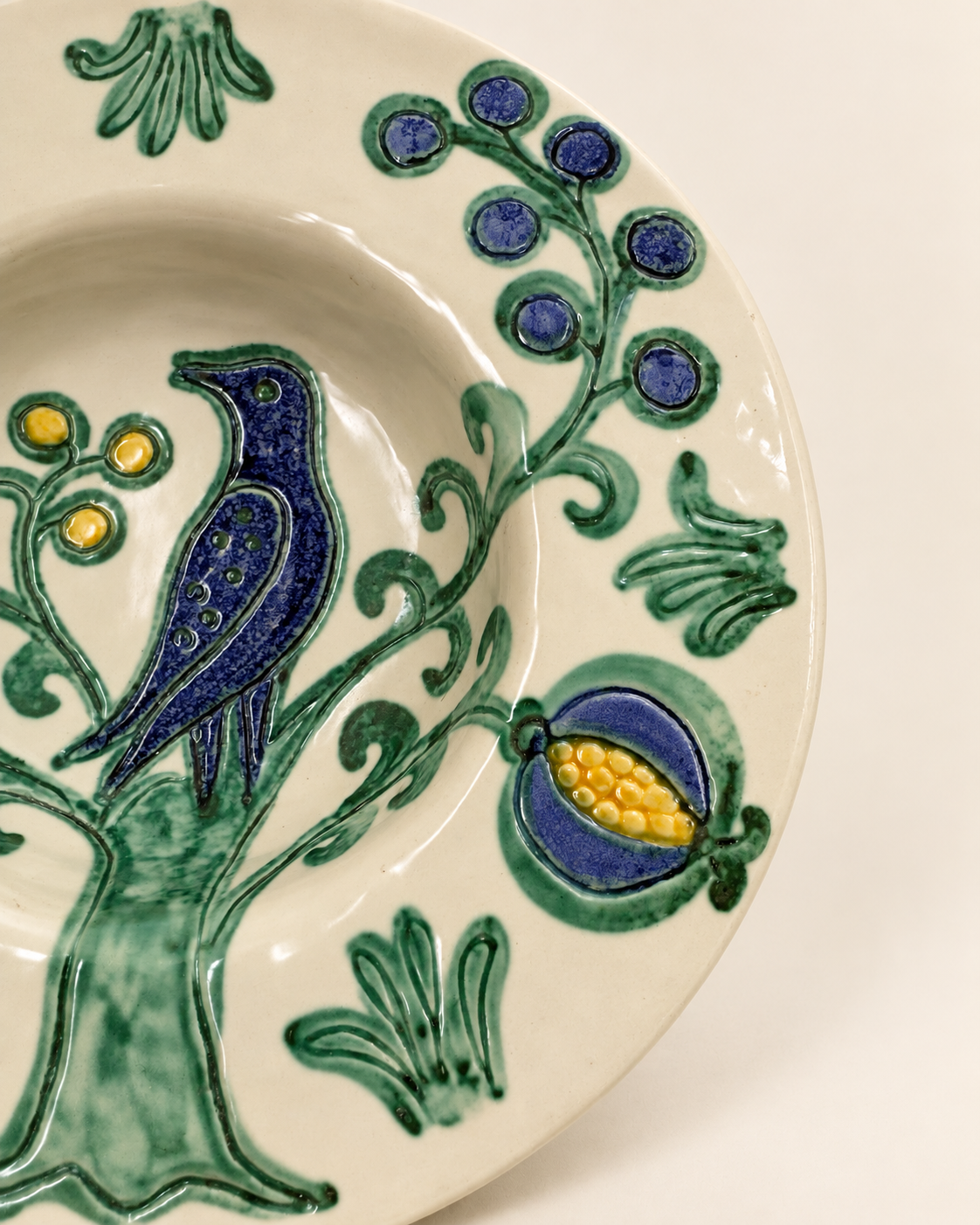 Italian South Tyrolian Ceramic Wall Plate