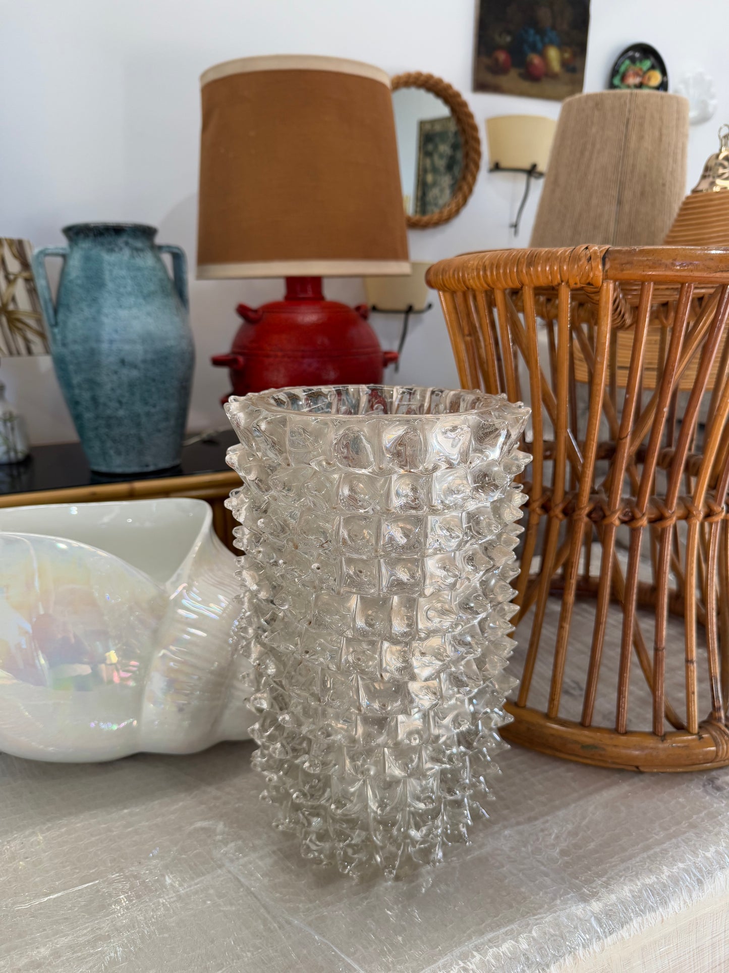 Large Murano Barovier Rostrato Vase 31cm