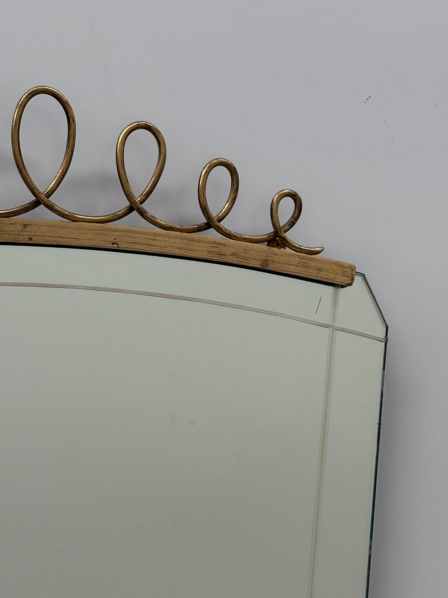 1950’s Italian Glass Decorative Mirror
