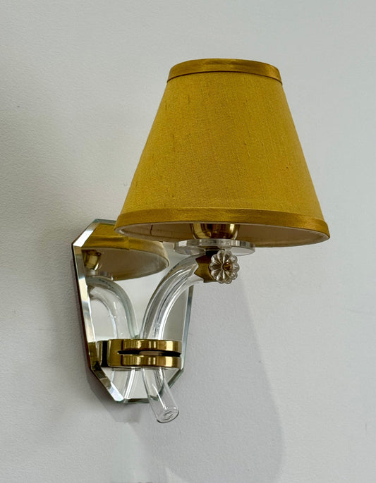 French Glass Mirrored Wall Light - Four Available