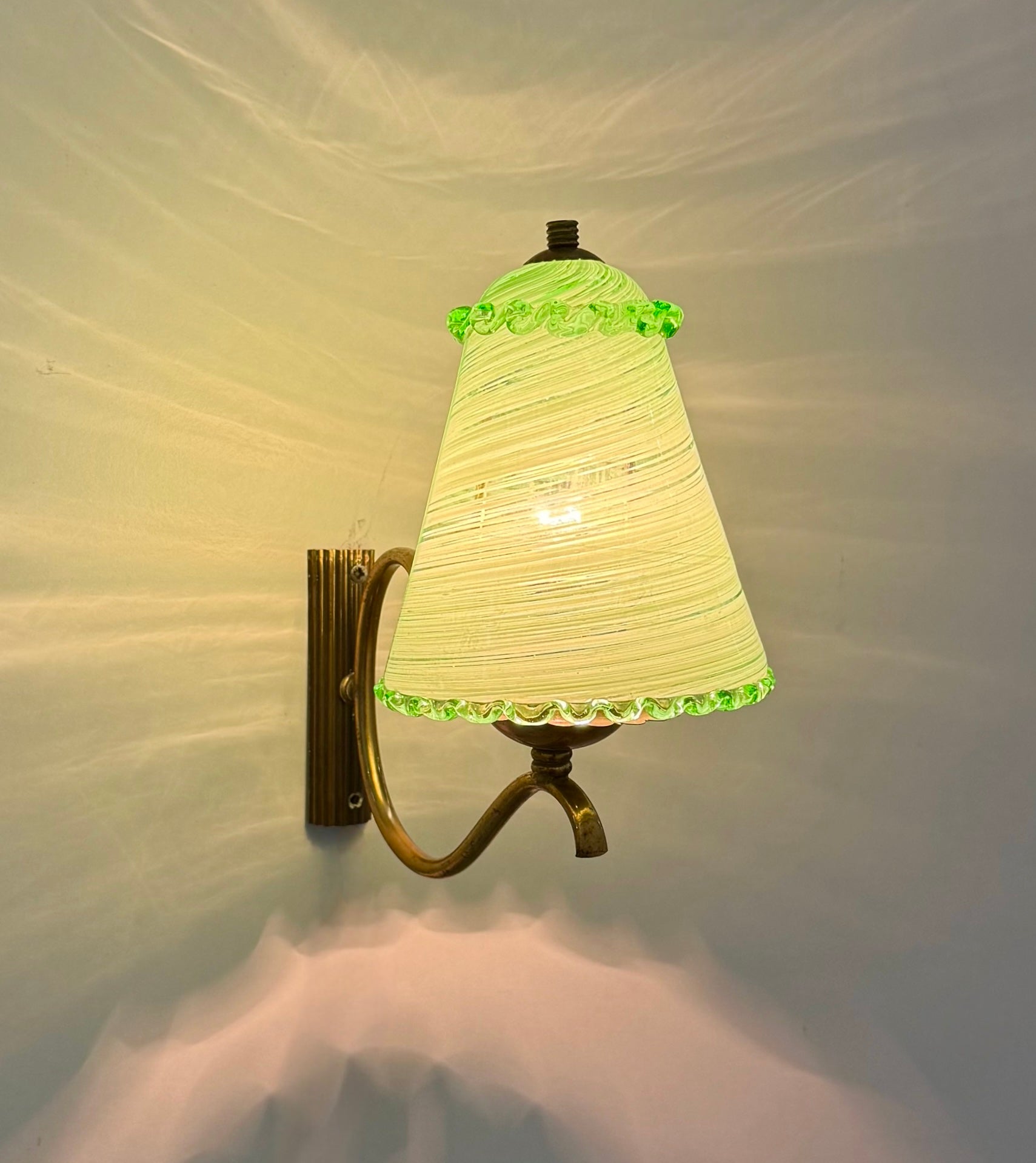 Pair of Murano Wall Lights by Barovier