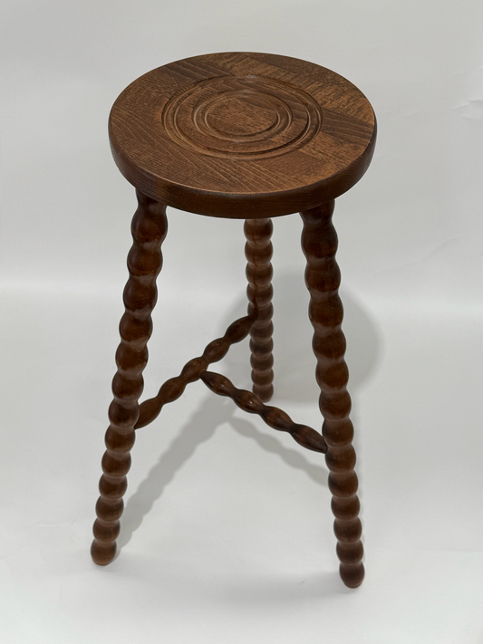 Vintage French Tall Bobbin Stool - Four Available