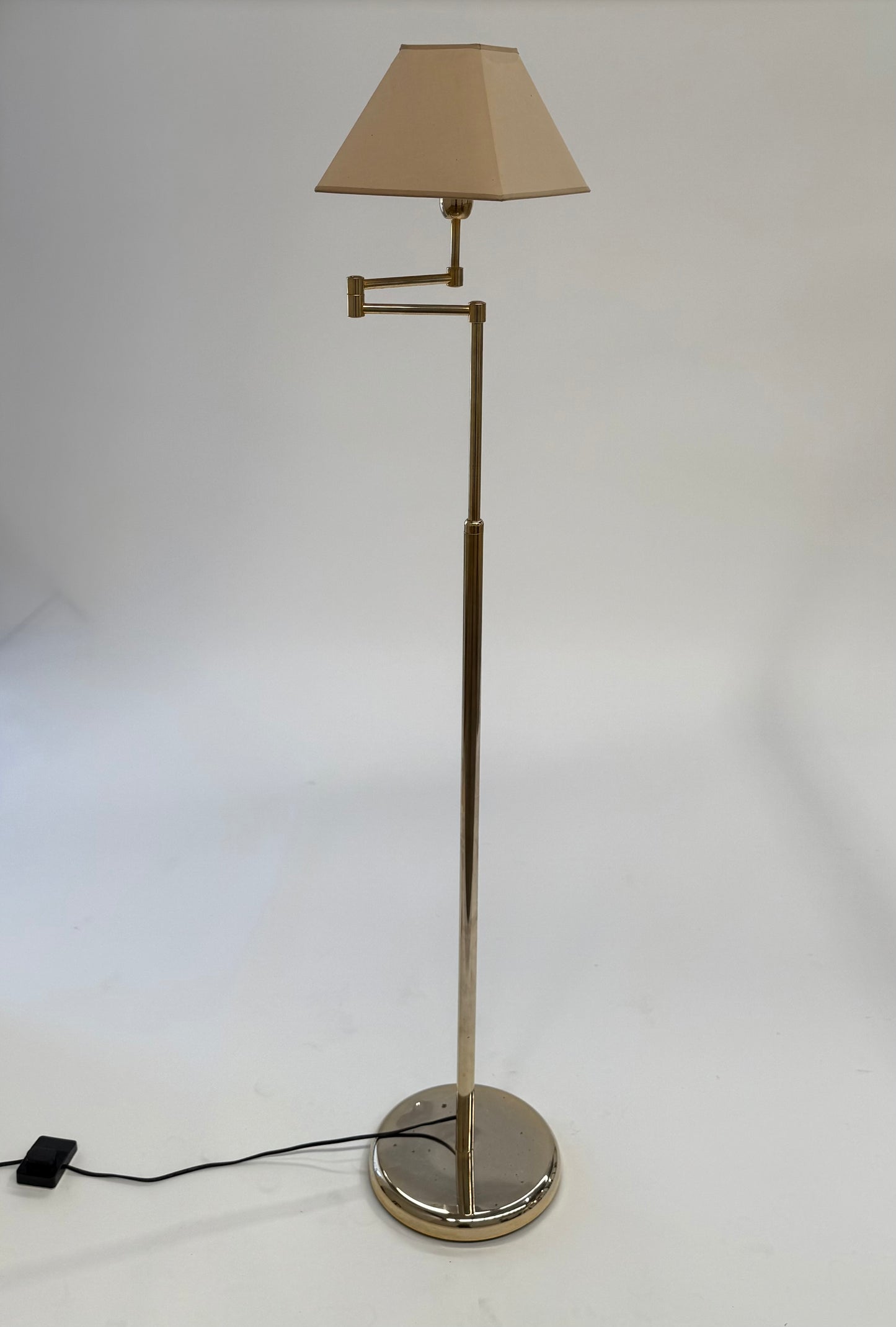 Vintage Brass Articulated Floor Lamp