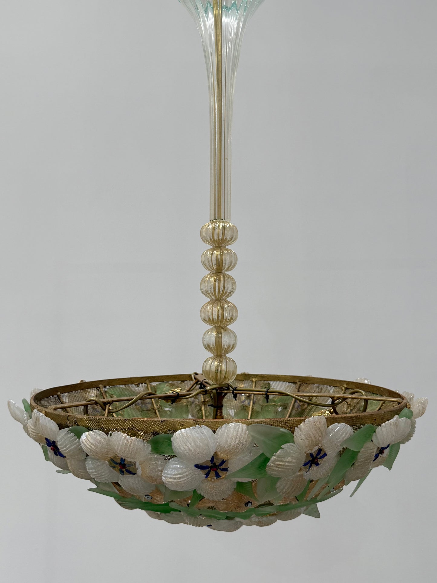 Floral Pendant Light by Barovier & Toso, 1950’s