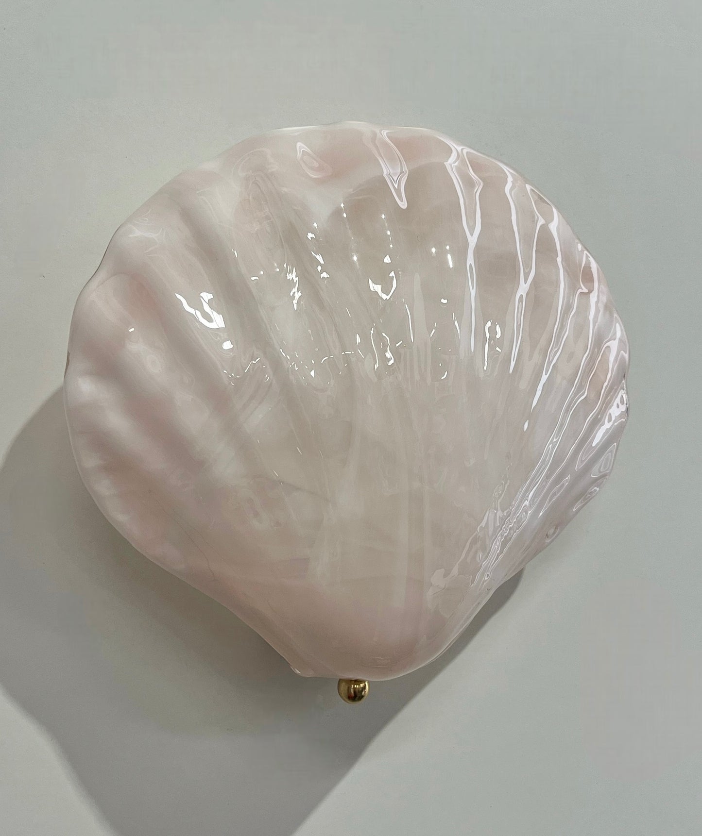 Large Pink Murano Shell Wall Light  by La Murrina