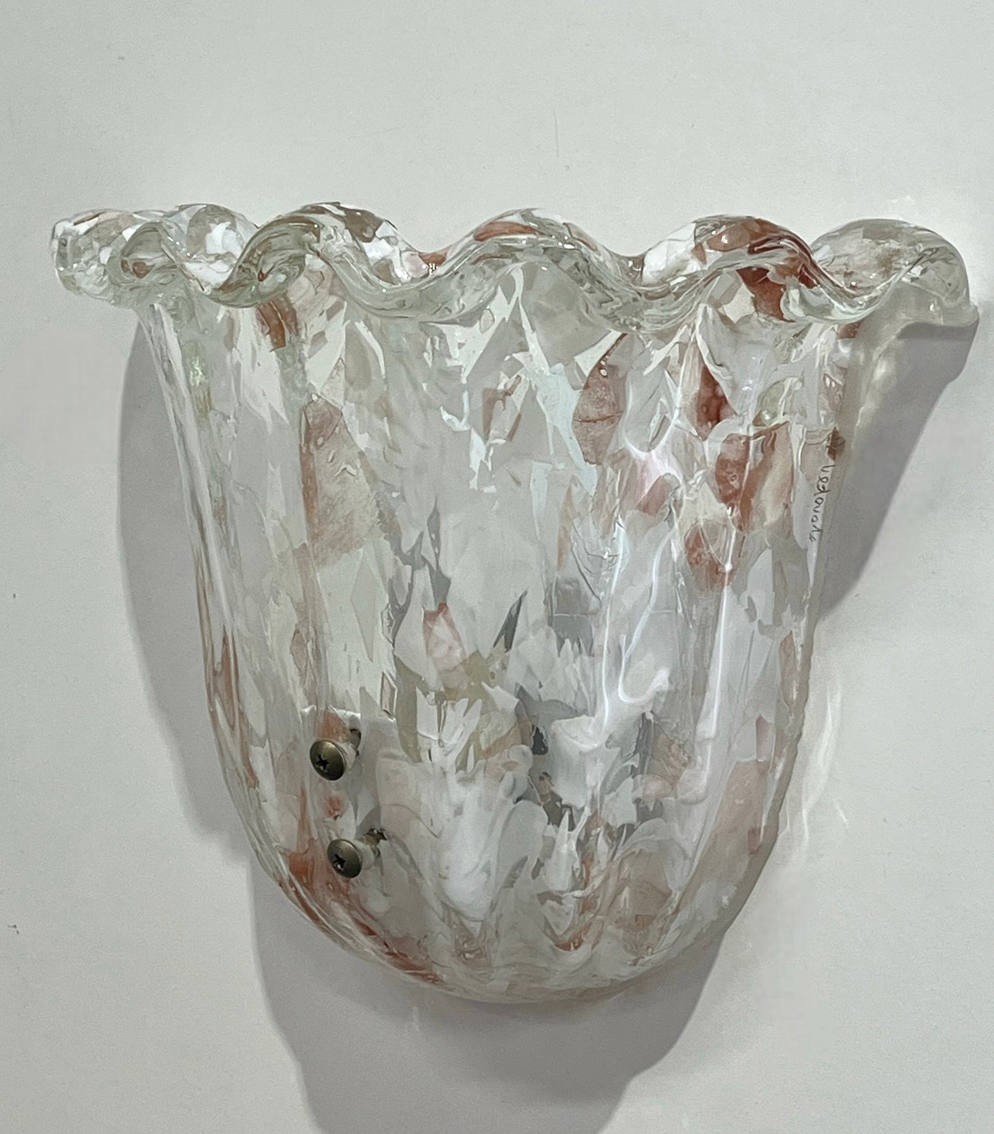 Murano Glass “Confetti” Wall Light - Two Available