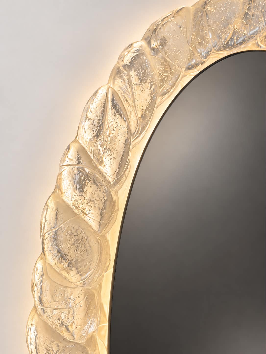 Vintage Illuminated Mirror by Hillebrand
