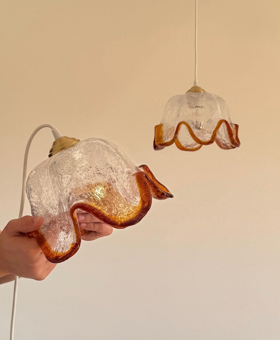 Vintage Murano Pendant by Mazzega - Two Available