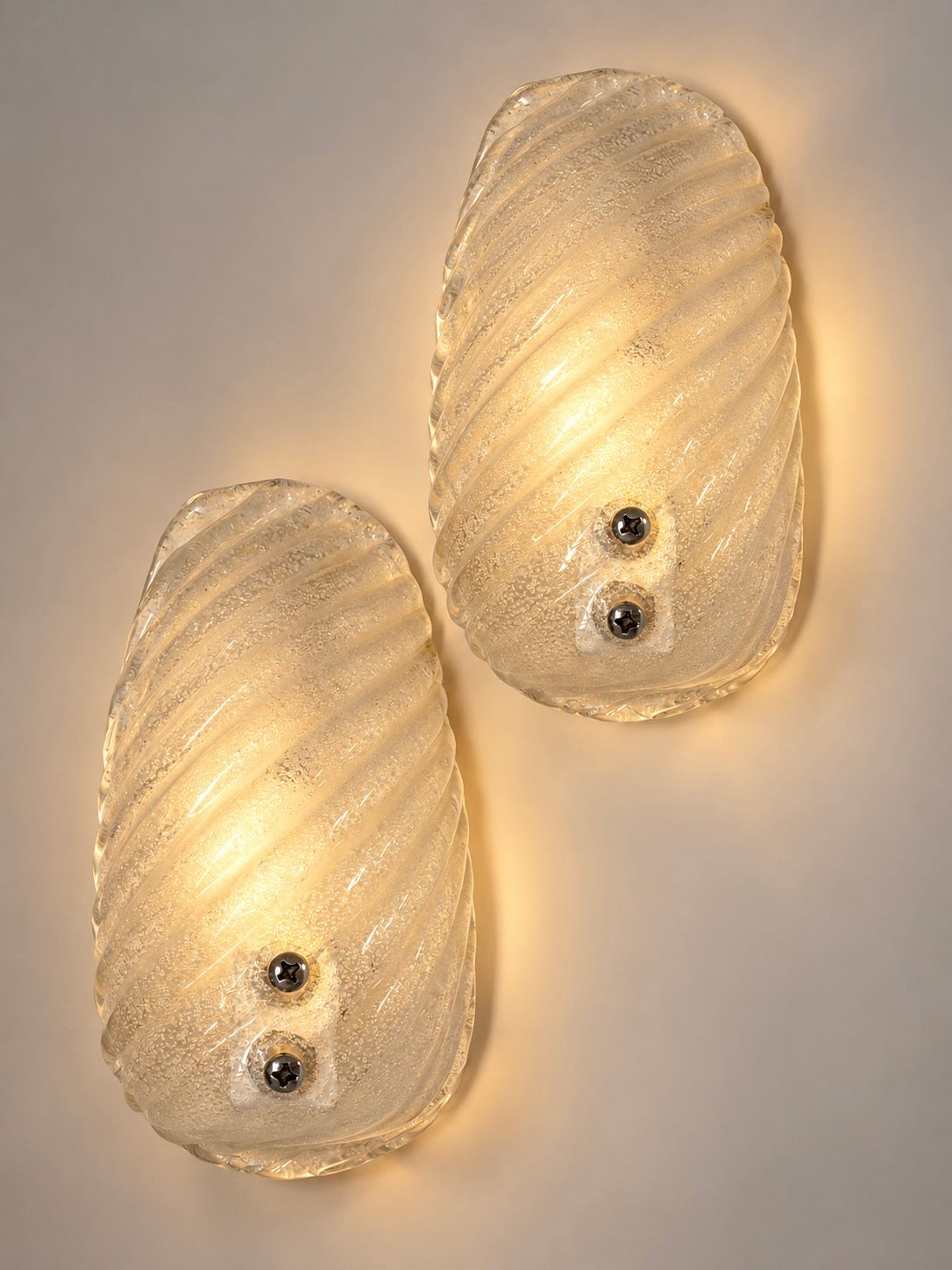 Vintage Murano Wall Lights - Three Available
