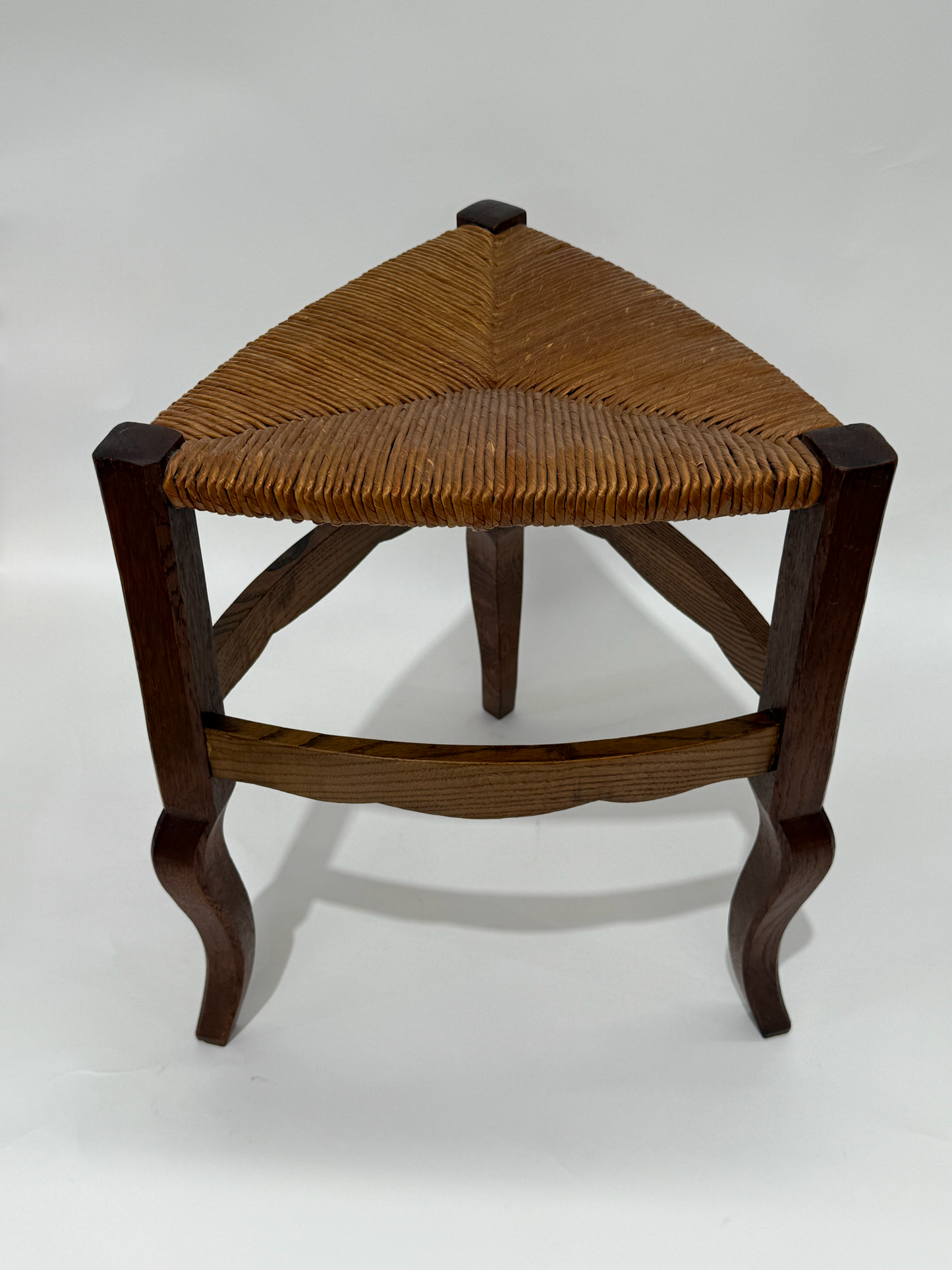 Vintage French Straw Tabouret - Two Available