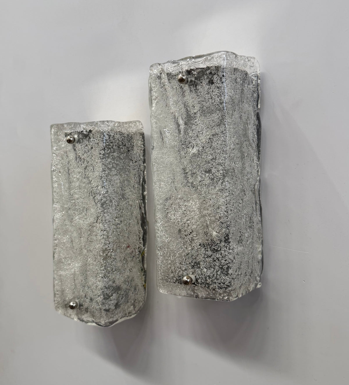 Pair of Murano Glass Wall Lights by Kaiser Leuchten
