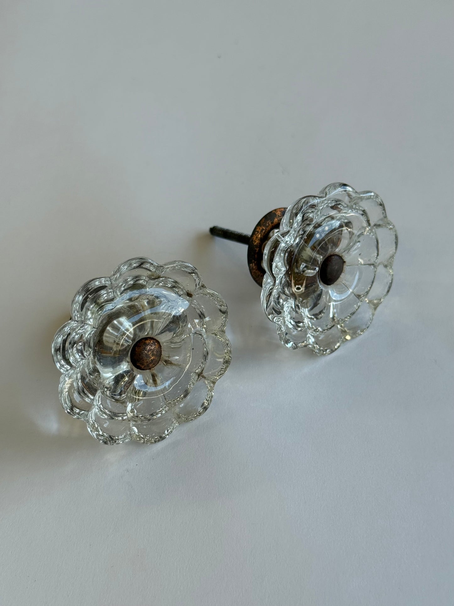 Italian Glass Drawer/Door Pulls - 4 Available