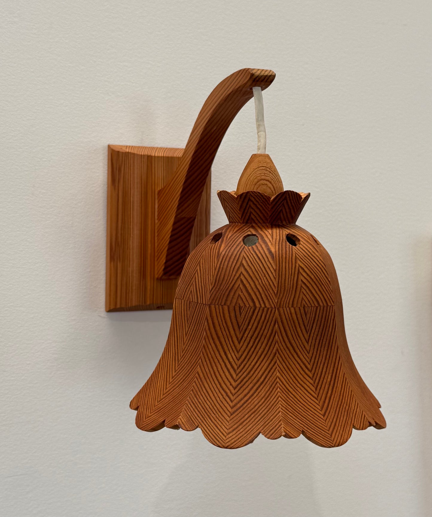 1970’s Swedish Pine Wall Light