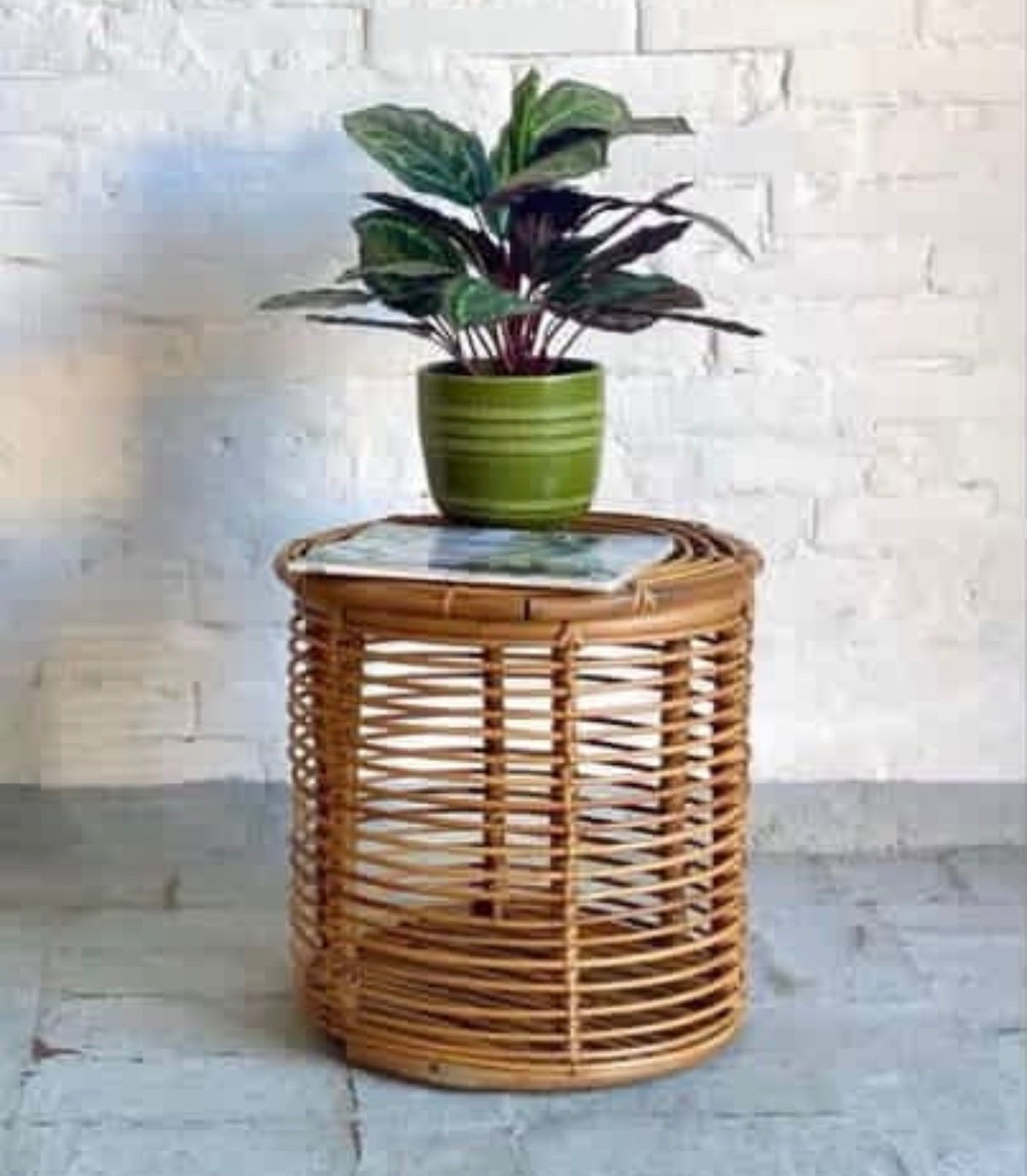 PRE-ORDER: Vintage Italian Bamboo Stool by Tito Agnoli